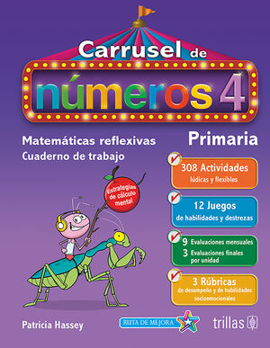 CARRUSEL DE NUMEROS 4. CUADERNO DE TRABAJO