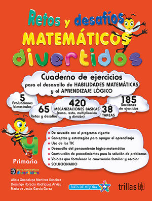 RETOS Y DESAFIOS MATEMATICOS DIVERTIDOS 4. PRIMARIA. CUADERNO DE EJERCICIOS