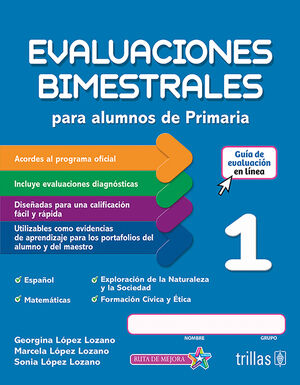 EVALUACIONES BIMESTRALES PARA ALUMNOS DE PRIMARIA 1